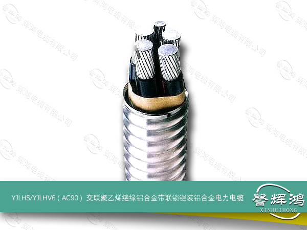YJLHS/YJLHV6 ( AC90 )  交联聚乙烯绝缘铝合金带联锁铠装铝合金电力电缆